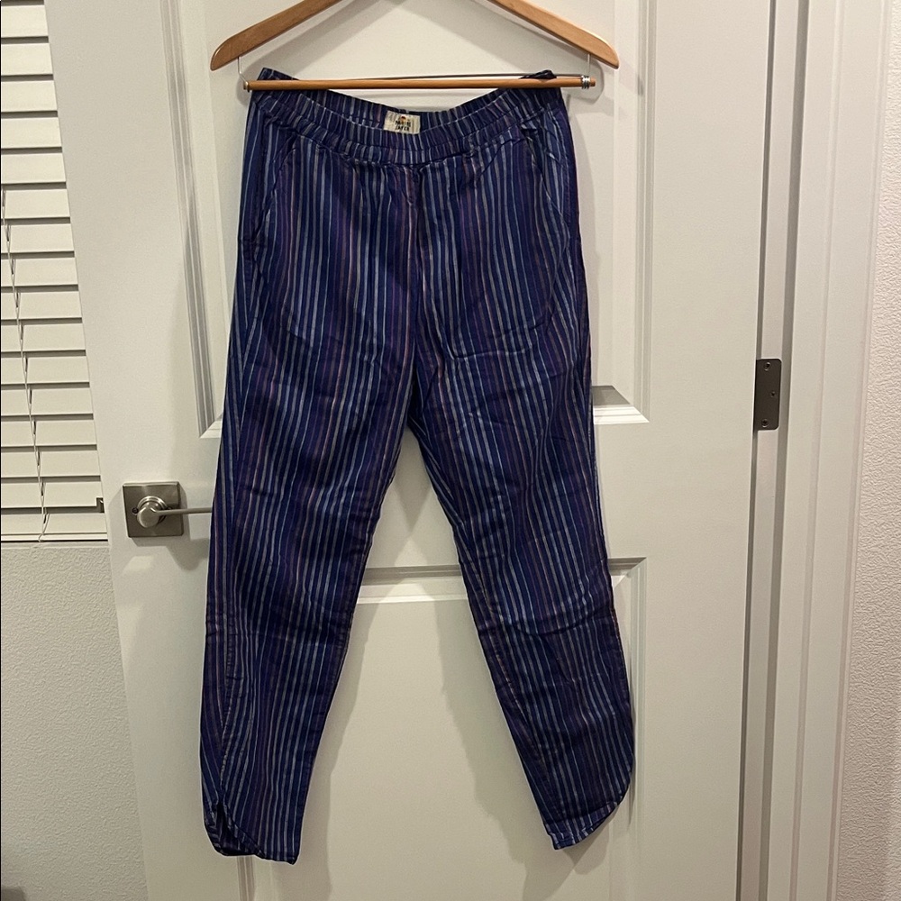Marine Layer Navy Striped Joggers